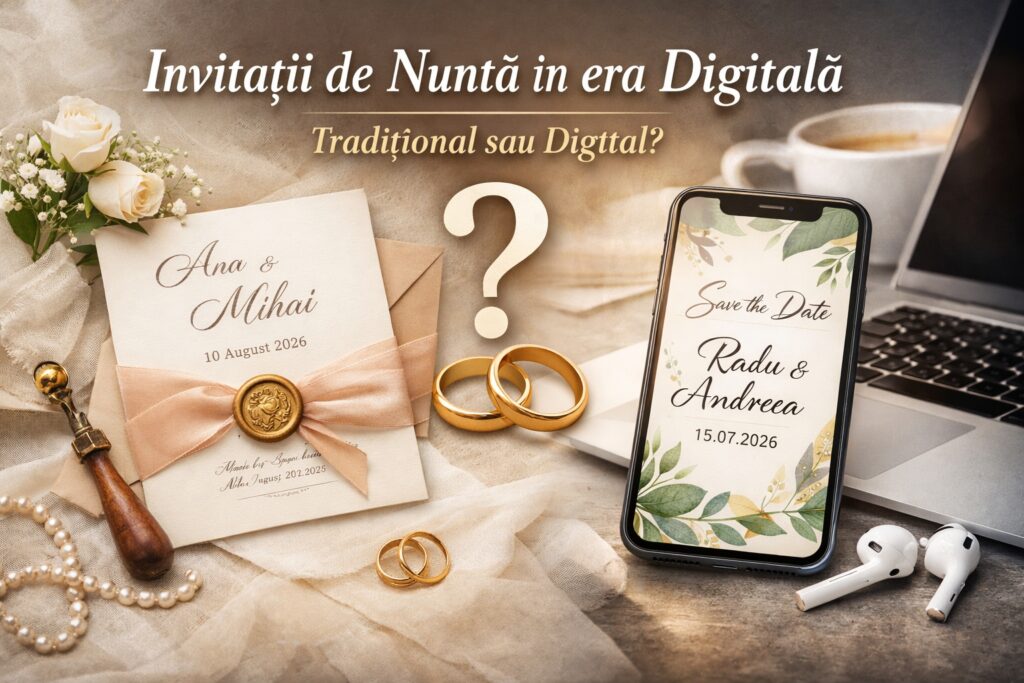 Invitatiile de nunta in era digitala cum alegi varianta potrivita pentru un eveniment memorabil