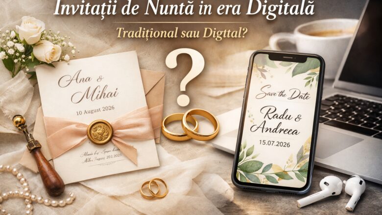 Invitatiile de nunta in era digitala: cum alegi varianta potrivita pentru un eveniment memorabil